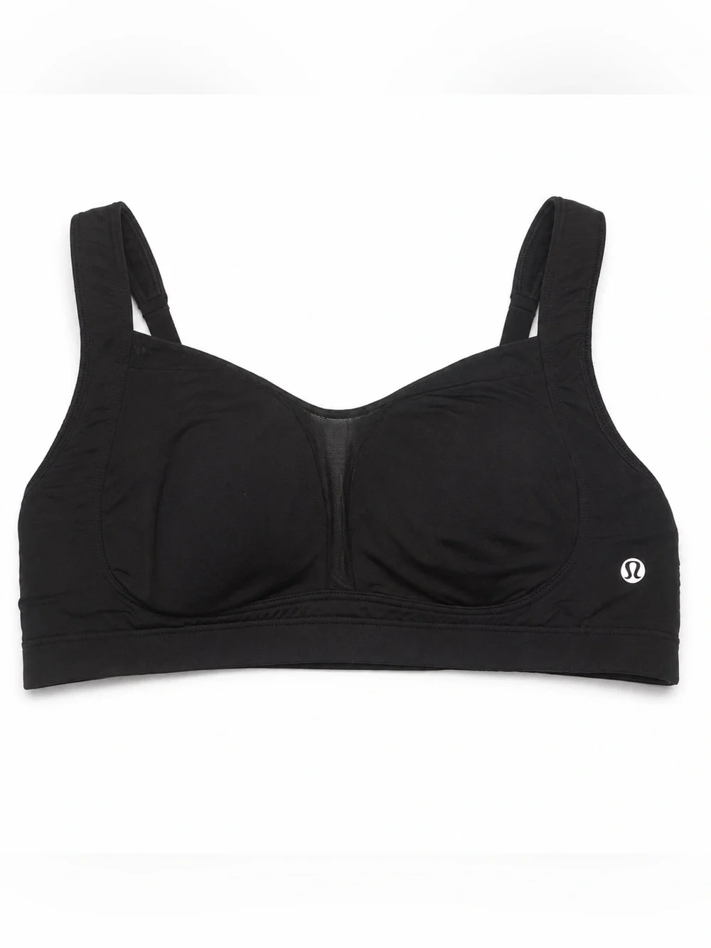 Lululemon Ta Ta Tamer II Black High Support Run Sports Bra 34DD